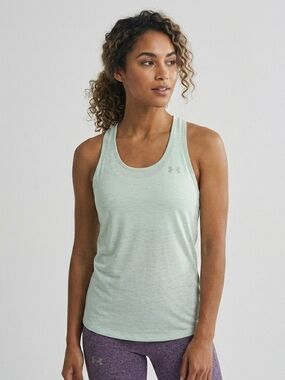 Under Armour Heatgear Light Grey Women's Racerback Tank Top
